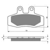 BRAKE PADS GOLDFREN OFFROAD RACING GF026 - K5 ( PR111 )