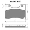 BRAKE PADS GOLDFREN SINTERED SPORTS GF028 - S3 ( PH115 )