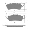 BRAKE PADS GOLDFREN SINTERED SPORTS GF031 - S3 ( PH114 )