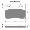 BRAKE PADS GOLDFREN SINTERED SPORTS GF045 - S3 ( PH116 )