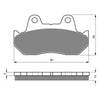 BRAKE PADS GOLDFREN SINTERED SPORTS GF050 - S3 ( PH17 / PH19