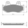 BRAKE PADS GOLDFREN SINTERED SPORTS GF102 - S3 ( PH29 )