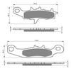 BRAKE PADS GOLDFREN OFFROAD RACING GF108 - K5 ( PR244 )