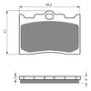 BRAKE PADS GOLDFREN SINTERED SPORTS GF132 - S3 ( PH275 )