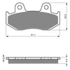 BRAKE PADS GOLDFREN OFFROAD RACING GF188 - K5 ( PR295 )