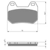 BRAKE PADS GOLDFREN SINTERED SPORTS GF195 - S3 ( PH281 )