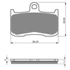 BRAKE PADS GOLDFREN SINTERED SPORTS GF207 - S3 ( PH307 )