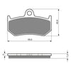 BRAKE PADS GOLDFREN SINTERED SPORTS GF235 - S3 ( PH298 )