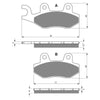 BRAKE PADS GOLDFREN SINTERED SPORTS GF247 - S3 ( PH251 )