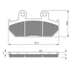 BRAKE PADS GOLDFREN SINTERED SPORTS GF265 - S3 ( PH356 )