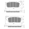 BRAKE PADS GOLDFREN SINTERED SPORTS GF277 - S3 ( PH421 )