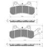 BRAKE PADS GOLDFREN OFFROAD RACING GF378 - K5 ( PR507 )