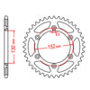 SPKT REAR ALLOY 706 47T #520