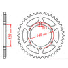 SPKT REAR ALLOY 498 40T #525