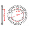 SPKT REAR ALLOY 859 47T #530